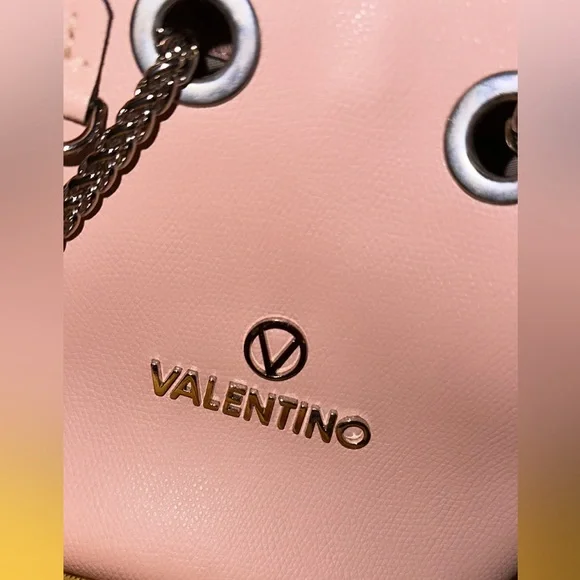 Valentino by Mario Valentino Mini Pink Bucket Bag - Picture 4 of 9
